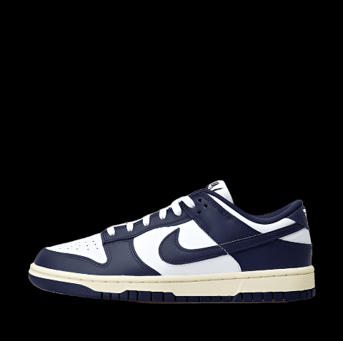 Nike Dunk Low "Midnight Navy and White"