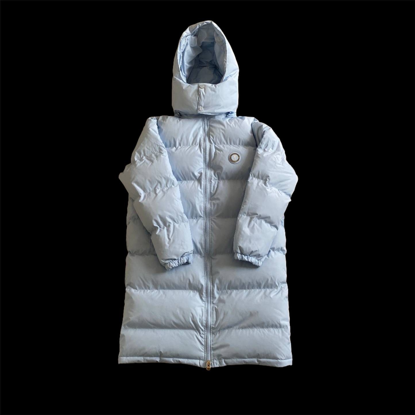 Trapstar Oversized Irongate Puffer Jacket Black/Ice Blue